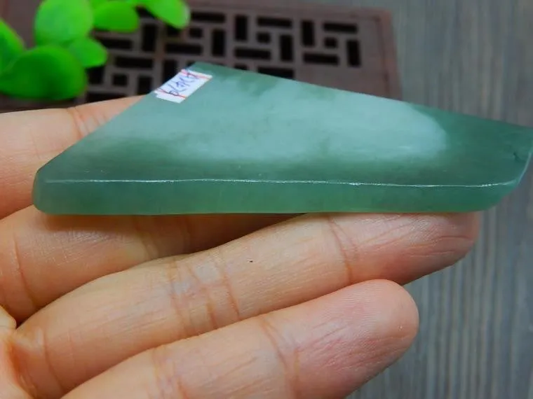 Natural Jade Rough Jadeite Raw (28g, 60X39X4.5mm)