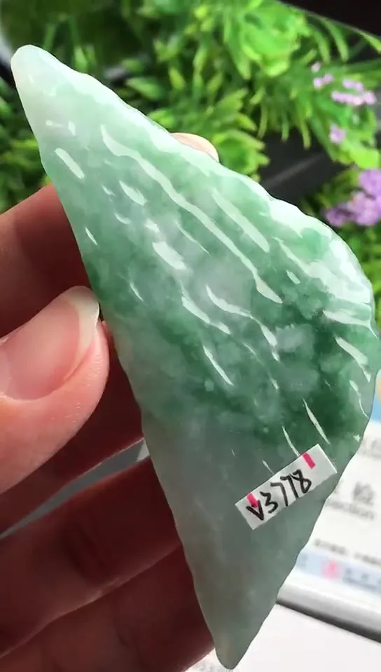 Natural Jade Rough Jadeite Raw (29g,5.4X3.3X0.85cm)-V3778