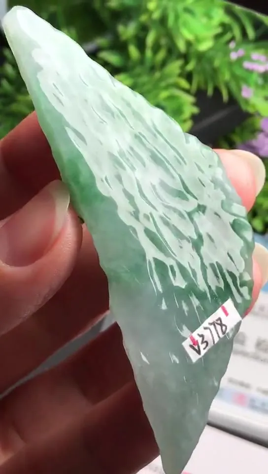 Natural Jade Rough Jadeite Raw (29g,5.4X3.3X0.85cm)-V3778