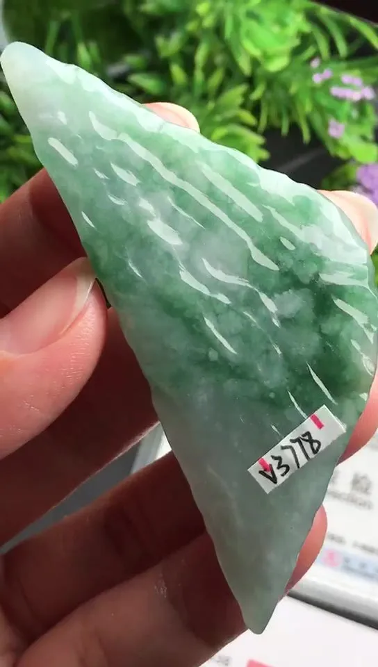 Natural Jade Rough Jadeite Raw (29g,5.4X3.3X0.85cm)-V3778