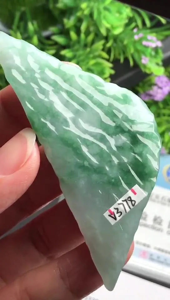 Natural Jade Rough Jadeite Raw (29g,5.4X3.3X0.85cm)-V3778