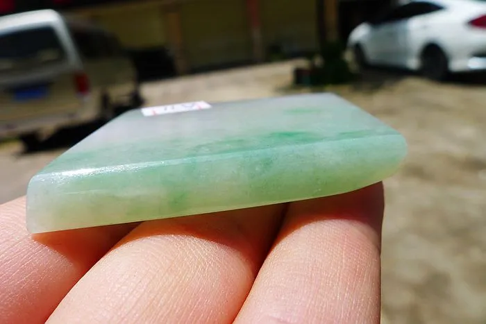Natural Jade Rough Jadeite Raw (34g,4.8X3.2X0.7cm)