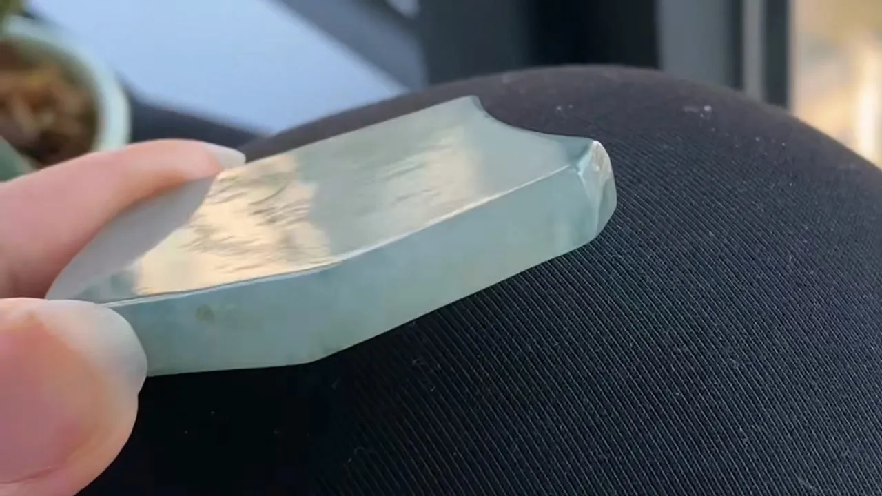 Natural Jade Rough Jadeite Raw (35g,50X39X6.5mm)-A5641