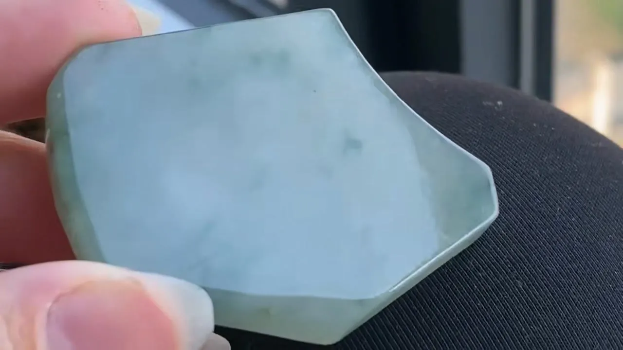 Natural Jade Rough Jadeite Raw (35g,50X39X6.5mm)-A5641