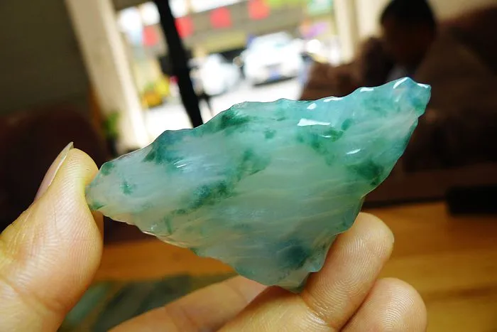 Natural Jade Rough Jadeite Raw (35g,6.1X3.6X1.05cm)