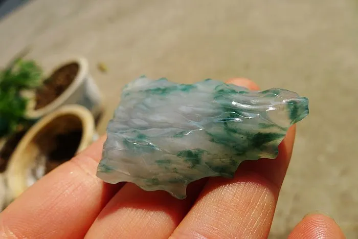 Natural Jade Rough Jadeite Raw (35g,6.1X3.6X1.05cm)