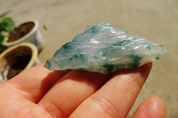 Natural Jade Rough Jadeite Raw (35g,6.1X3.6X1.05cm)