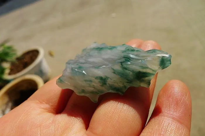 Natural Jade Rough Jadeite Raw (35g,6.1X3.6X1.05cm)