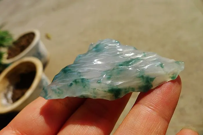 Natural Jade Rough Jadeite Raw (35g,6.1X3.6X1.05cm)