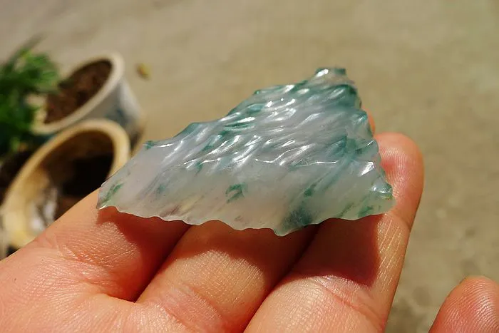 Natural Jade Rough Jadeite Raw (35g,6.1X3.6X1.05cm)