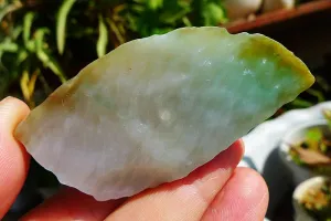 Natural Jade Rough Jadeite Raw (38g,5.9X3.1X0.9cm)