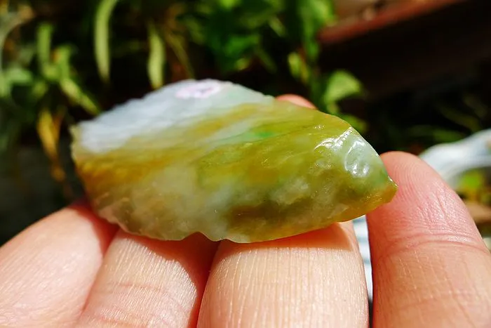 Natural Jade Rough Jadeite Raw (38g,5.9X3.1X0.9cm)