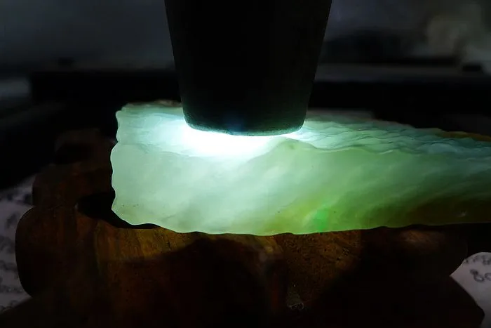 Natural Jade Rough Jadeite Raw (38g,5.9X3.1X0.9cm)