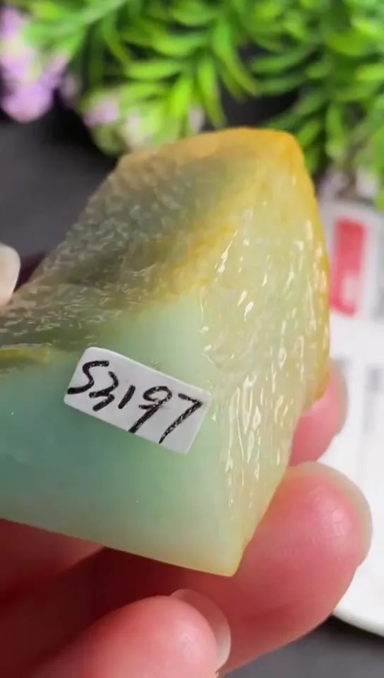 Natural Jade Rough Jadeite Raw (4.5x2.7X1.8cm)-S3197