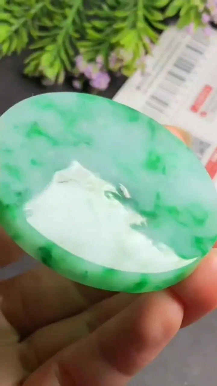 Natural Jade Rough Jadeite Raw (51g,5.4x5.4x0.67cm)-S6048