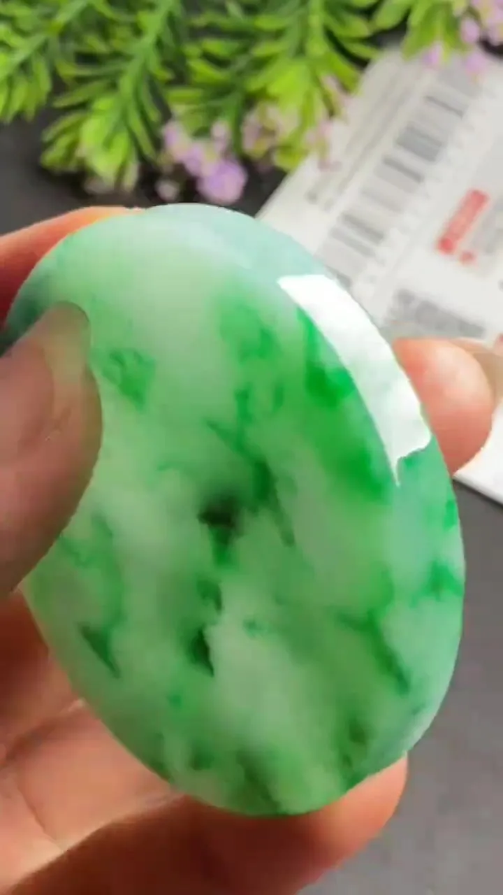 Natural Jade Rough Jadeite Raw (51g,5.4x5.4x0.67cm)-S6048