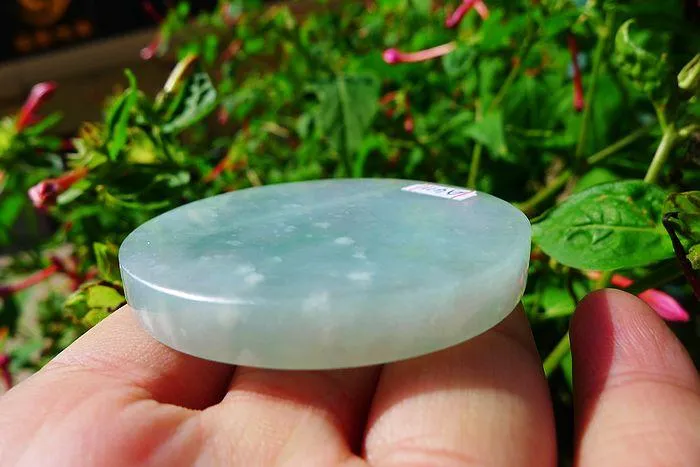 Natural Jade Rough Jadeite Raw (52g,5.2X0.7cm)