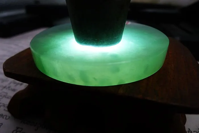 Natural Jade Rough Jadeite Raw (52g,5.2X0.7cm)