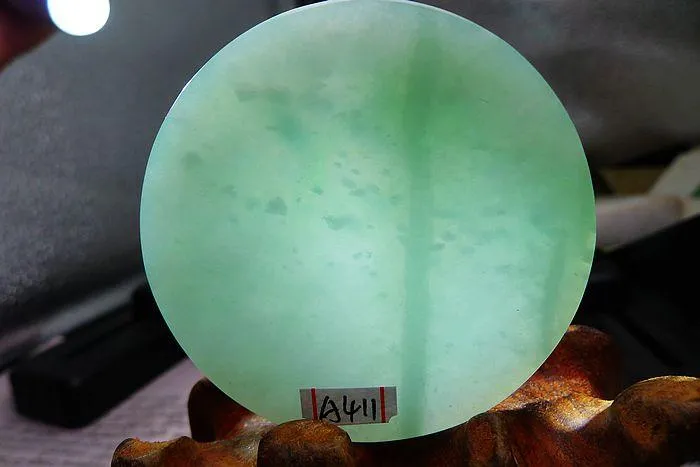 Natural Jade Rough Jadeite Raw (52g,5.2X0.7cm)