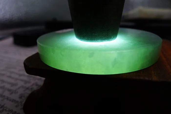 Natural Jade Rough Jadeite Raw (52g,5.2X0.7cm)