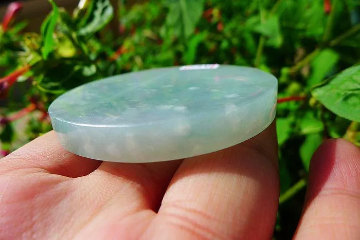 Natural Jade Rough Jadeite Raw (52g,5.2X0.7cm)