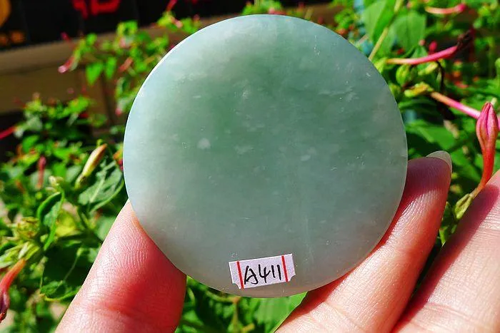 Natural Jade Rough Jadeite Raw (52g,5.2X0.7cm)