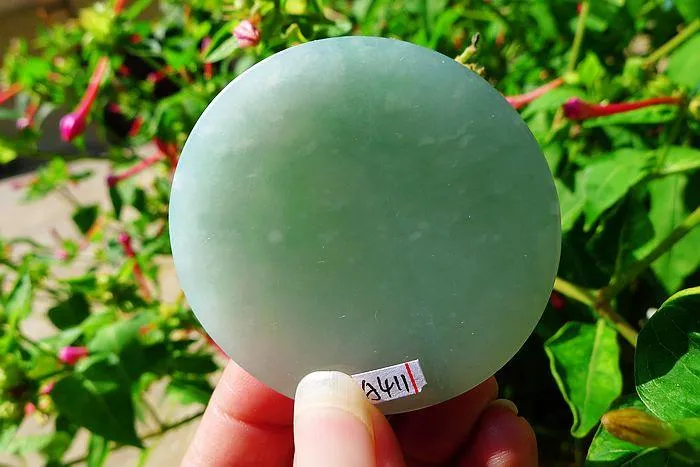 Natural Jade Rough Jadeite Raw (52g,5.2X0.7cm)