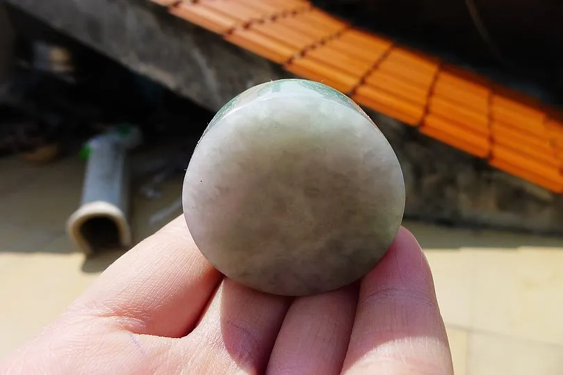 Natural Jade Rough Jadeite Raw (61g,3.8X3.8X1.6cm)