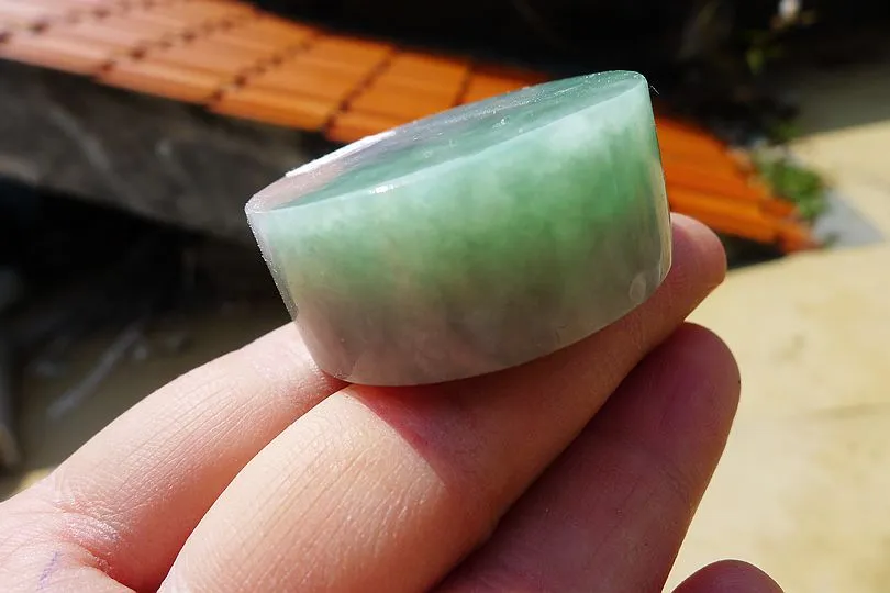 Natural Jade Rough Jadeite Raw (61g,3.8X3.8X1.6cm)
