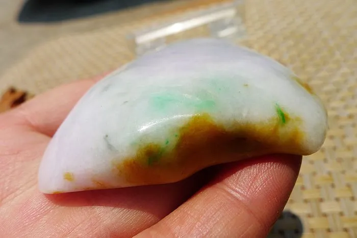 Natural Jade Rough Jadeite Raw (67g,5.9X5.9X1.25cm)