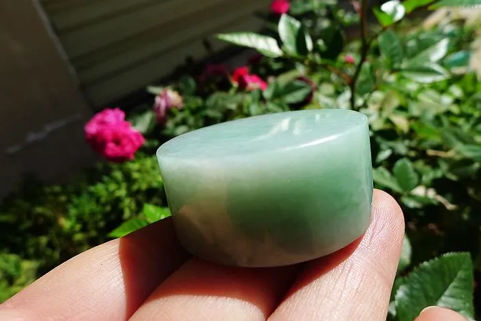 Natural Jade Rough Jadeite Raw (77g,4X4X1.85cm)