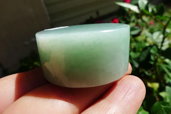 Natural Jade Rough Jadeite Raw (77g,4X4X1.85cm)