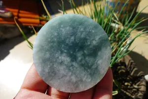 Natural Jade Rough Jadeite Raw (80g,5.75X5.75X0.9cm)