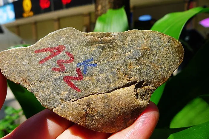 Natural Jade Rough Jadeite Raw (95g,8.8X4.6X2.2cm)