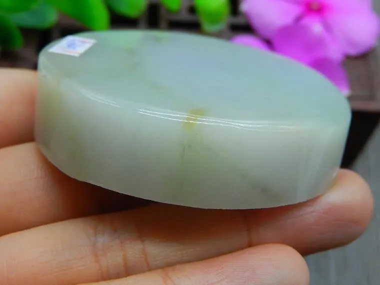 Natural Jade Rough Jadeite Raw (97g, 52X52X13.8mm)