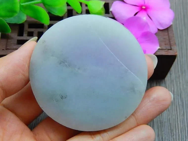 Natural Jade Rough Jadeite Raw (97g, 52X52X13.8mm)