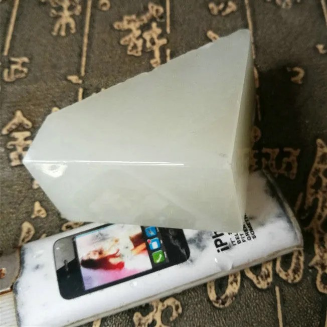 Natural Kunlun Jade Rough Nephrite Raw (102g, 4.6X4.5X1.5cm)
