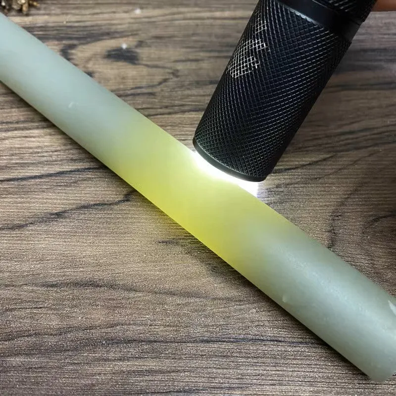 Natural Kunlun Jade Rough Nephrite Raw (117g,16.5X1.7cm)