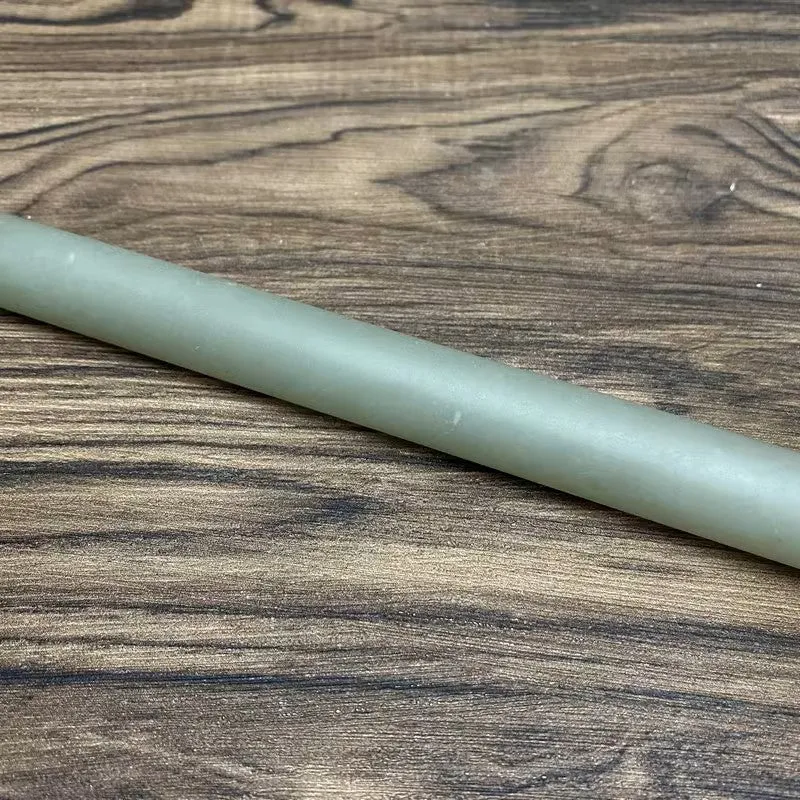 Natural Kunlun Jade Rough Nephrite Raw (117g,16.5X1.7cm)
