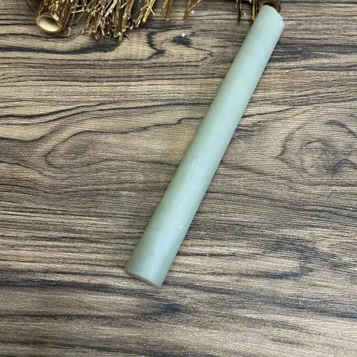 Natural Kunlun Jade Rough Nephrite Raw (117g,16.5X1.7cm)