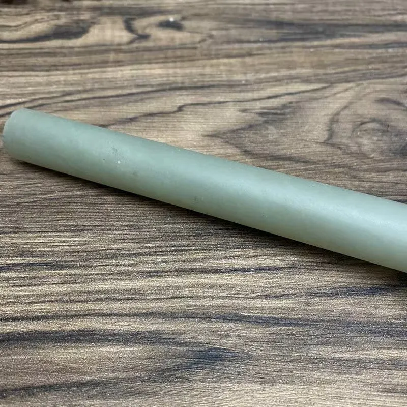 Natural Kunlun Jade Rough Nephrite Raw (117g,16.5X1.7cm)