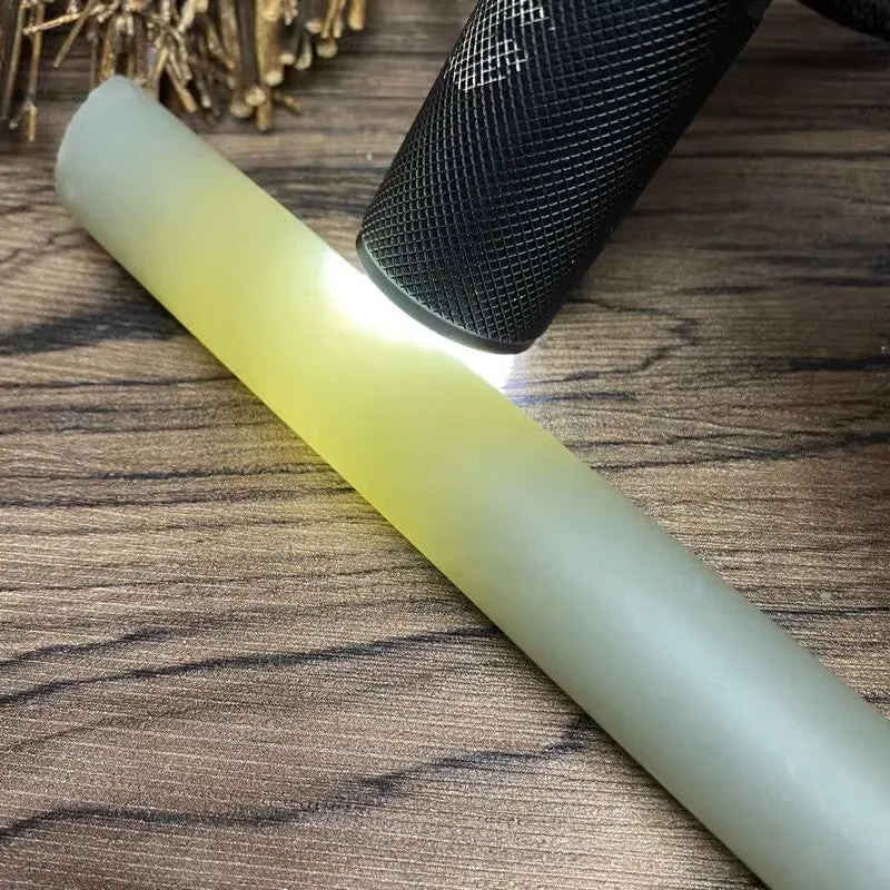 Natural Kunlun Jade Rough Nephrite Raw (117g,16.5X1.7cm)