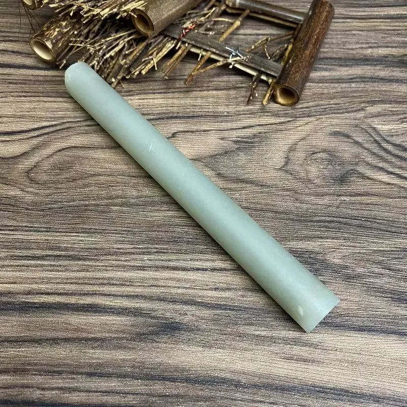 Natural Kunlun Jade Rough Nephrite Raw (117g,16.5X1.7cm)