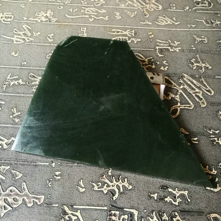 Natural Kunlun Jade Rough Nephrite Raw (274g, 12.5X9X5X1.2cm)
