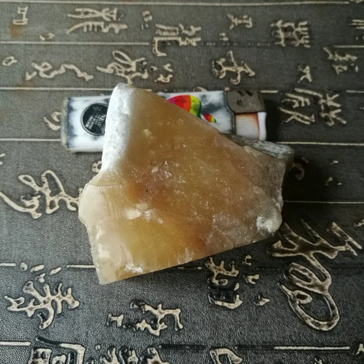 Natural Kunlun Jade Rough Nephrite Raw (284g, 6.5X4.5X3.5cm)