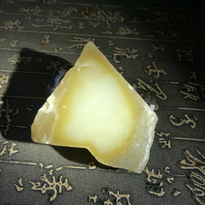 Natural Kunlun Jade Rough Nephrite Raw (284g, 6.5X4.5X3.5cm)