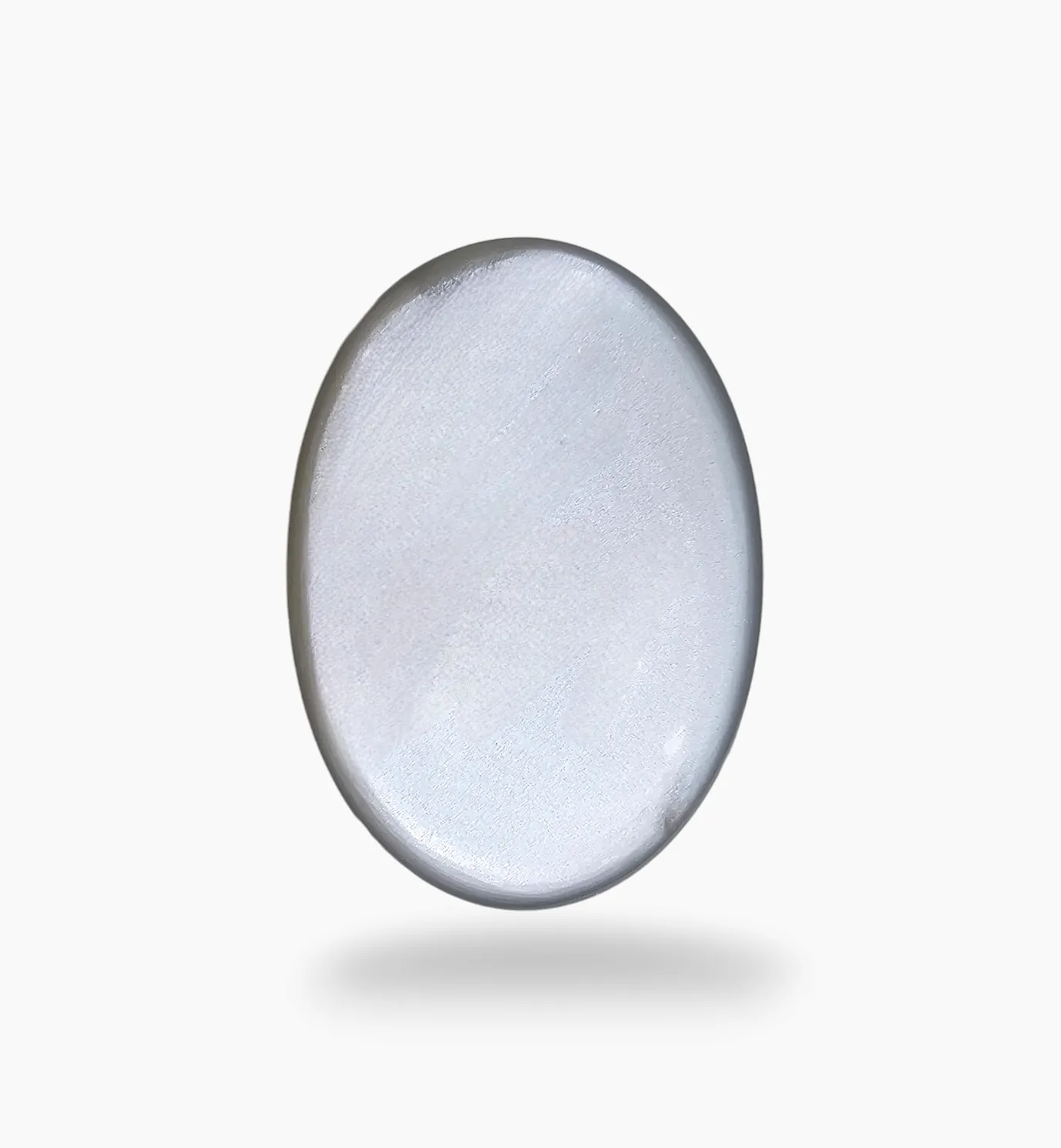 Natural Milky Moonstone Gemstone 53.80 Carats Oval Cabochon Shape ( 33x22mm)