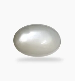 Natural Milky Moonstone Gemstone 53.80 Carats Oval Cabochon Shape ( 33x22mm)