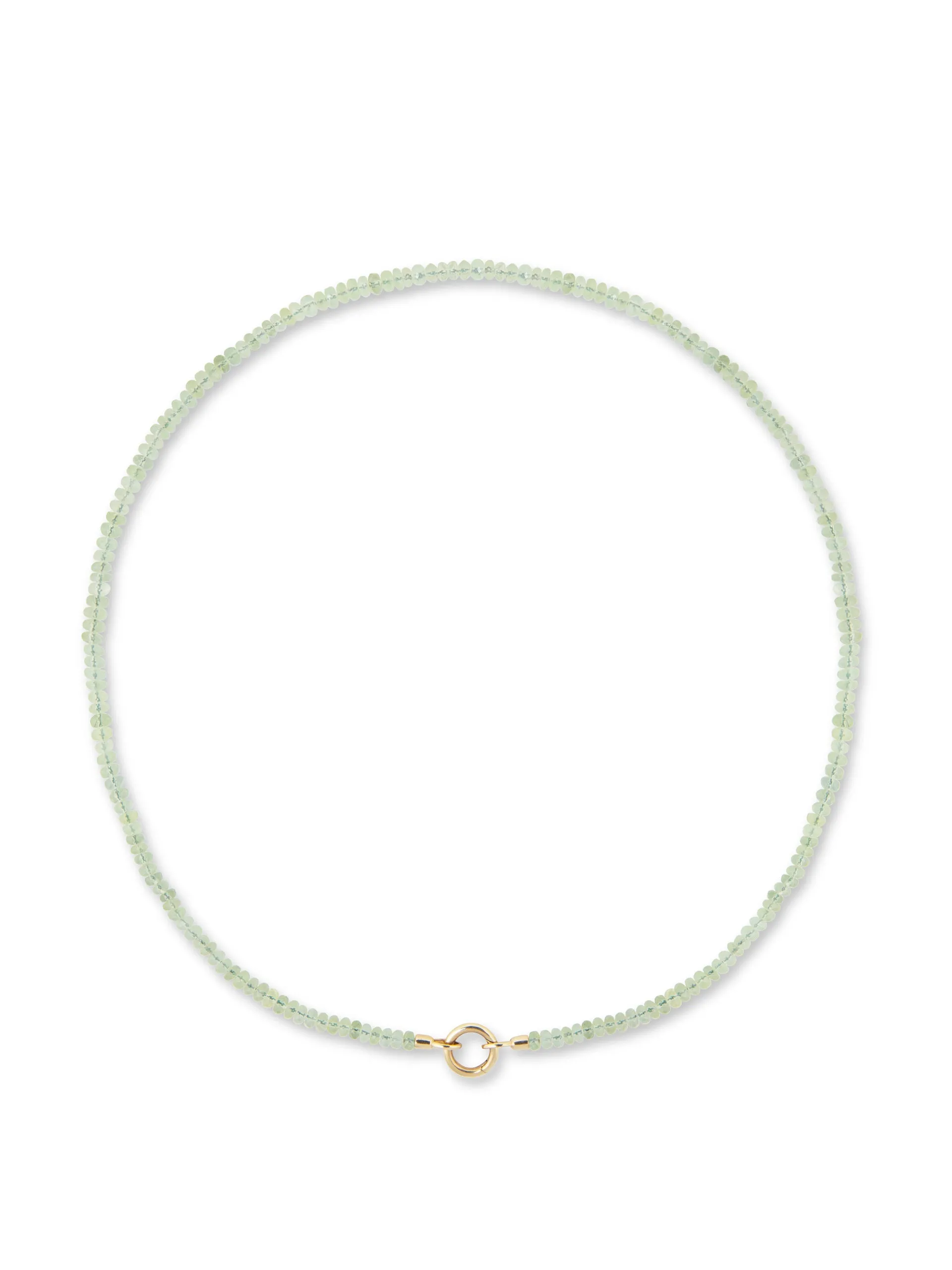 Phrenite beaded necklace