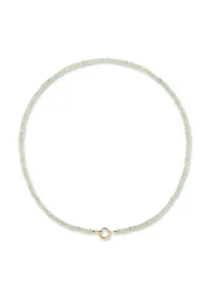 Phrenite beaded necklace